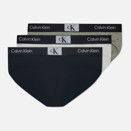 фото Комплект мужских трусов calvin klein underwear 3-pack brief ck96, цвет комбинированный, размер s