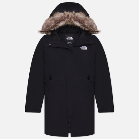 фото Женская куртка парка the north face zaneck recycled, цвет чёрный, размер xs