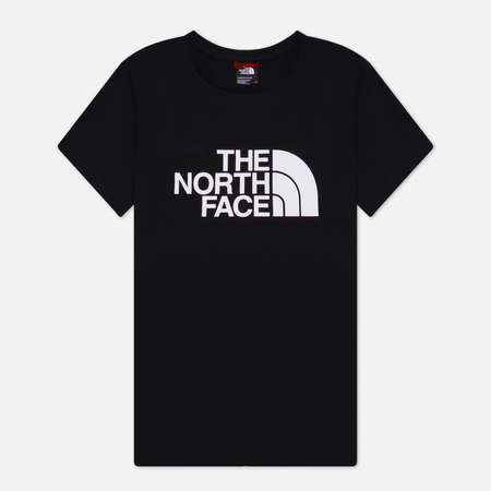 фото Женская футболка the north face easy, цвет чёрный, размер xs