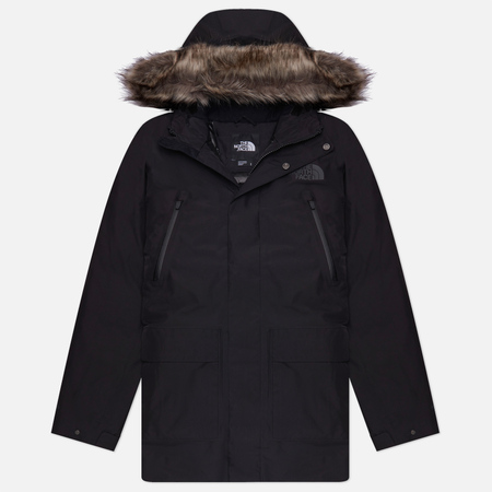 фото Мужская куртка парка the north face arctic gore-tex, цвет чёрный, размер s