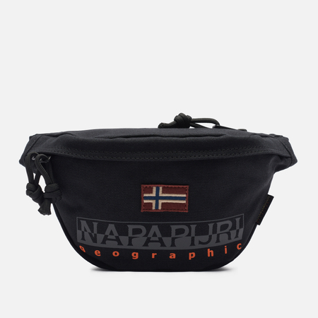 фото Сумка на пояс napapijri hering geographic logo, цвет чёрный
