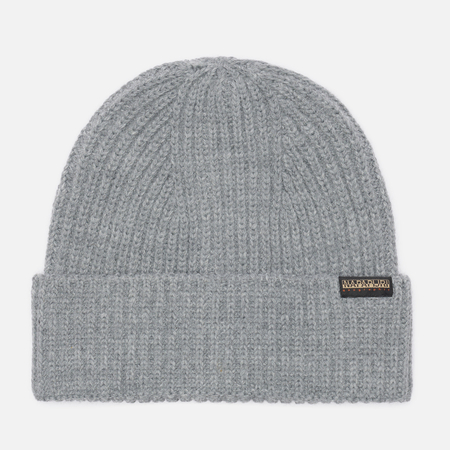фото Шапка napapijri foli 3, цвет серый