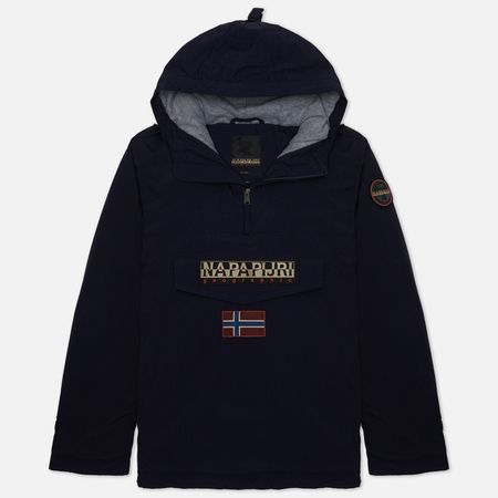 фото Мужская куртка анорак napapijri rainforest winter 3, цвет синий, размер m