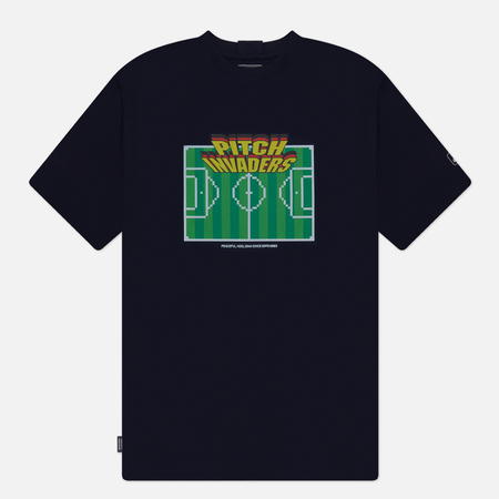 фото Мужская футболка peaceful hooligan 8 bit invaders, цвет синий, размер s