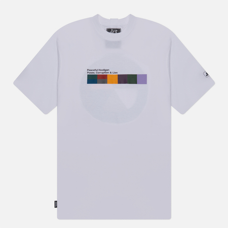 фото Мужская футболка peaceful hooligan power corruption lies, цвет белый, размер s