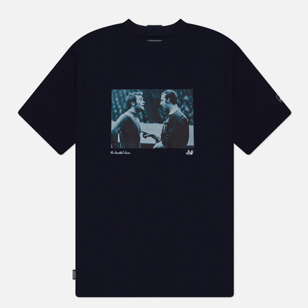 фото Мужская футболка peaceful hooligan yes sir, цвет синий, размер s