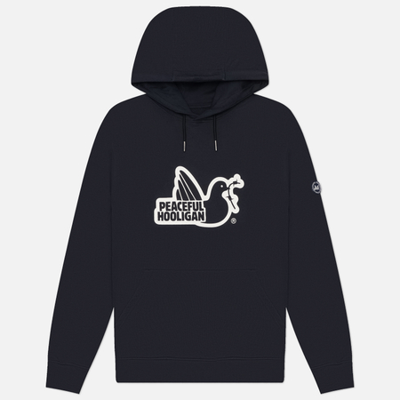 фото Мужская толстовка peaceful hooligan classic outline hoodie, цвет синий, размер xxl