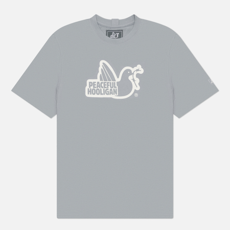 фото Мужская футболка peaceful hooligan outline, цвет голубой, размер l