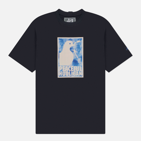 фото Мужская футболка peaceful hooligan framed camo, цвет синий, размер l