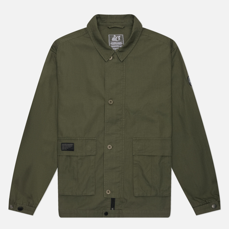 фото Мужская рубашка peaceful hooligan bluff overshirt, цвет оливковый, размер xl