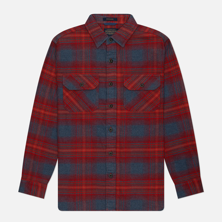фото Мужская рубашка pendleton burnside flannel, цвет бордовый, размер s