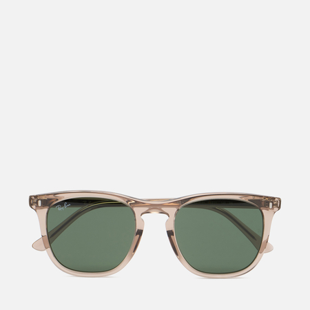 фото Солнцезащитные очки ray-ban rb2210 low bridge fit, цвет коричневый, размер 53mm