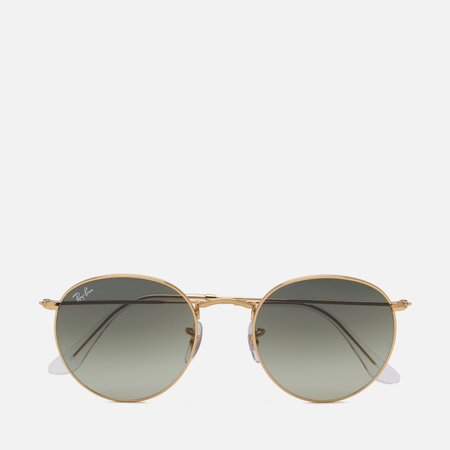 фото Солнцезащитные очки ray-ban round metal, цвет золотой, размер 53mm
