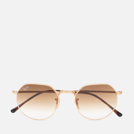 фото Солнцезащитные очки ray-ban jack, цвет золотой, размер 53mm