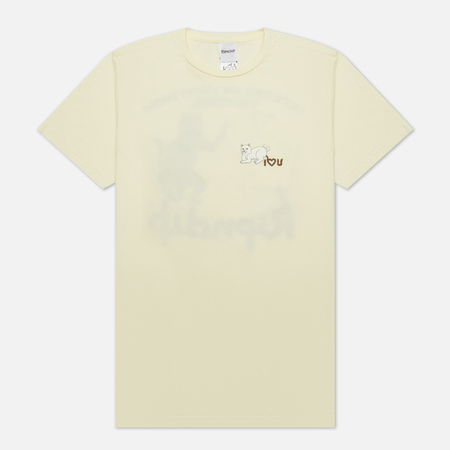 фото Мужская футболка ripndip together, цвет бежевый, размер s