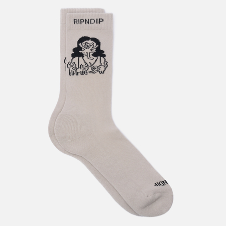 фото Носки ripndip cat lady, цвет бежевый, размер 40-46 eu