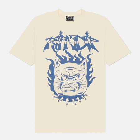 фото Мужская футболка ripndip the happiest cat, цвет бежевый, размер xl
