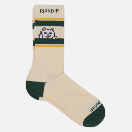 фото Носки ripndip peeking nermal, цвет бежевый, размер 40-46 eu