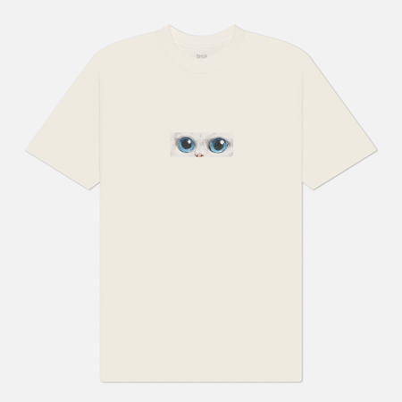 фото Мужская футболка ripndip find out, цвет бежевый, размер xl