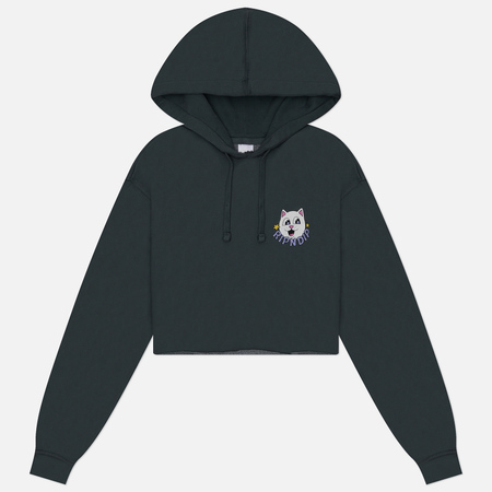 фото Женская толстовка ripndip so mushroom cropped hoodie, цвет серый, размер s
