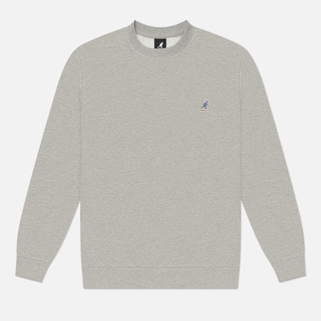 фото Мужская толстовка kangol embroidered, цвет серый, размер xl