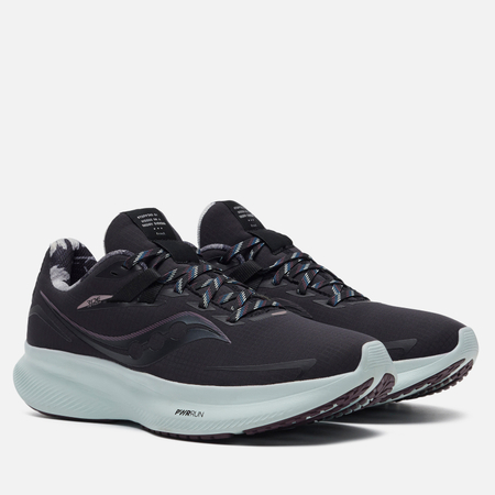 фото Женские кроссовки saucony ride 15 runshield, цвет чёрный, размер 36 eu