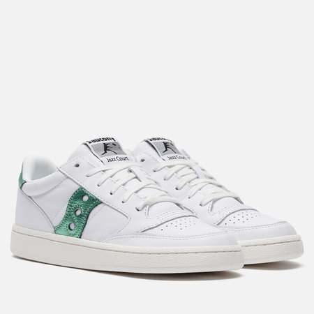 фото Женские кроссовки saucony jazz court metallic, цвет белый, размер 36 eu