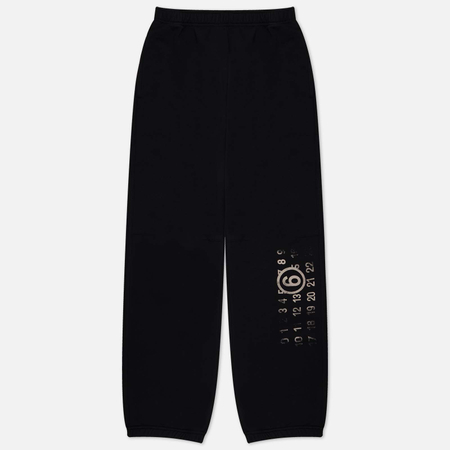 фото Женские брюки maison margiela mm6 waistband, цвет чёрный, размер xs