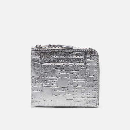фото Кошелек comme des garcons wallet sa3100eg embossed logotype, цвет серый