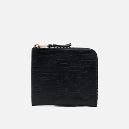 фото Кошелек comme des garcons wallet sa3100el embossed logotype, цвет чёрный