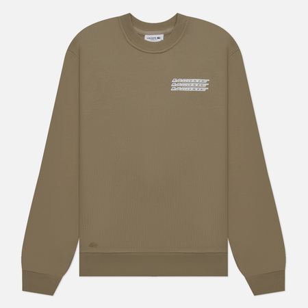 фото Женская толстовка lacoste loose fit brushed fleece, цвет бежевый, размер xs