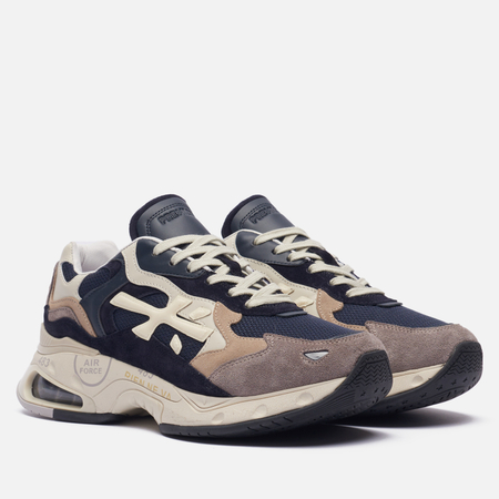 фото Мужские кроссовки premiata sharky 319, цвет синий, размер 40 eu