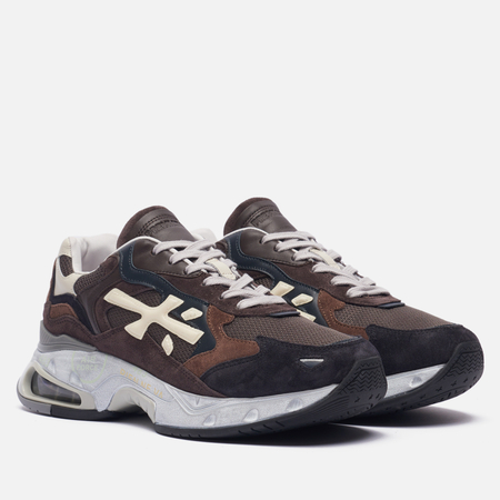 фото Мужские кроссовки premiata sharky 320, цвет коричневый, размер 40 eu