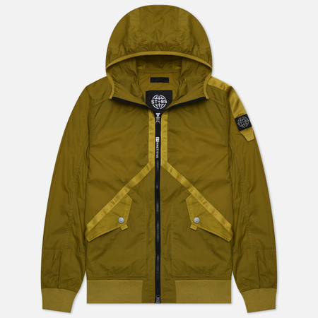 фото Мужская куртка ветровка st-95 helio hooded, цвет жёлтый, размер xl