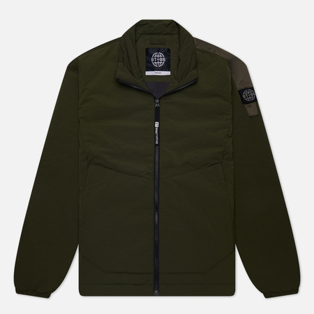 фото Мужская куртка ветровка st-95 light weight padded overshirt, цвет оливковый, размер s