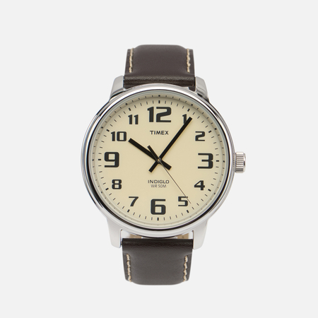 фото Наручные часы timex t28201 easy reader, цвет коричневый