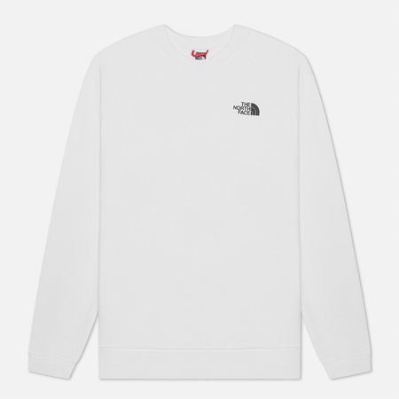 фото Мужская толстовка the north face raglan redbox crew, цвет белый, размер s