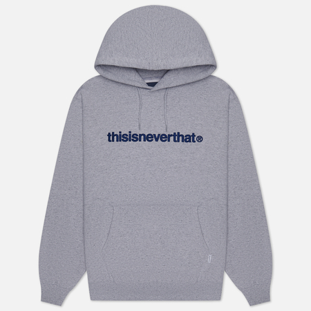 фото Мужская толстовка thisisneverthat t-logo hoodie, цвет серый, размер xl