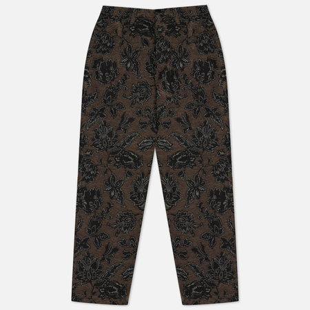 фото Мужские брюки thisisneverthat floral work, цвет оливковый, размер m