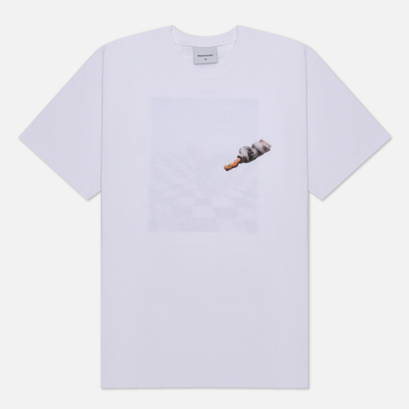 фото Мужская футболка thisisneverthat chess, цвет белый, размер s