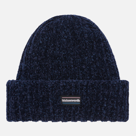 фото Шапка thisisneverthat low gauge velvet knit, цвет синий