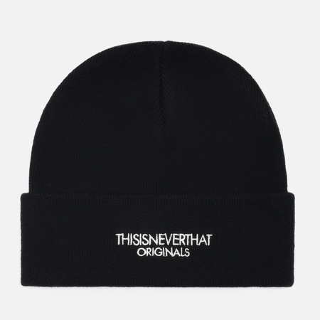фото Шапка thisisneverthat fr-logo, цвет чёрный