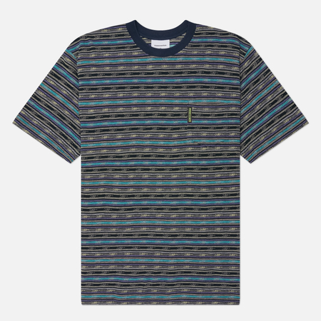 фото Мужская футболка thisisneverthat be striped, цвет синий, размер xl