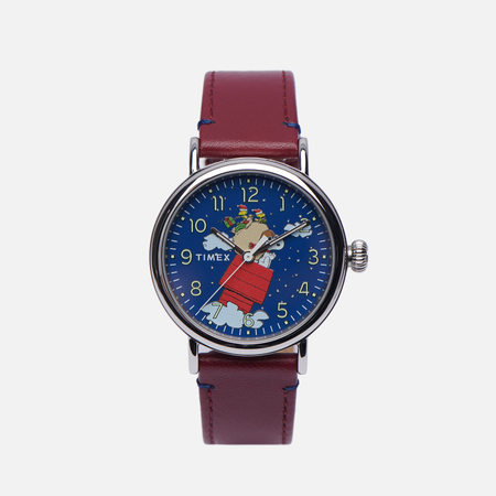 фото Наручные часы timex x peanuts standard featuring snoopy christmas, цвет синий