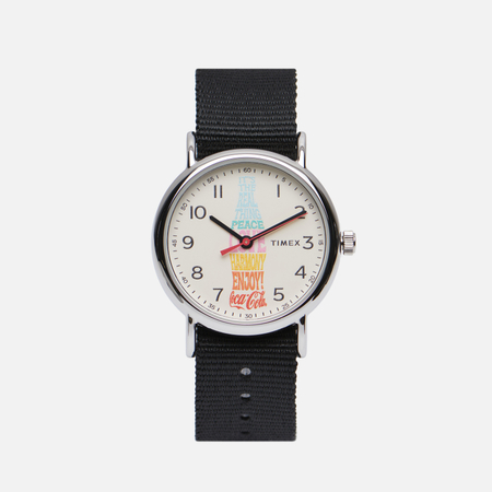фото Наручные часы timex x coca-cola weekender, цвет бежевый