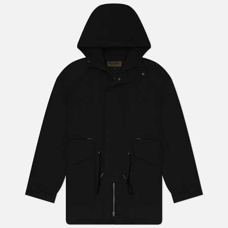 фото Мужская куртка парка uniform bridge quilting hooded, цвет чёрный, размер m