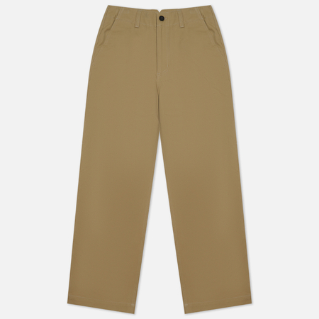 фото Женские брюки uniform bridge 22fw wide comfort, цвет бежевый, размер m