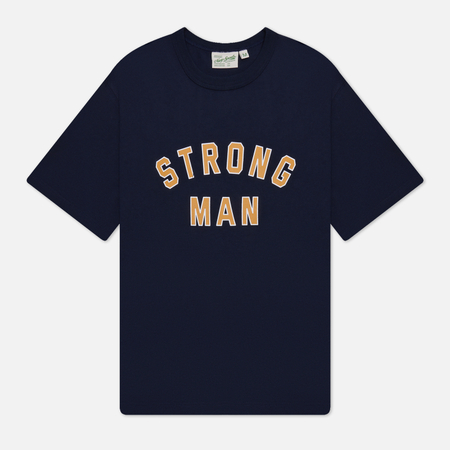 фото Мужская футболка uniform bridge strong man, цвет синий, размер m