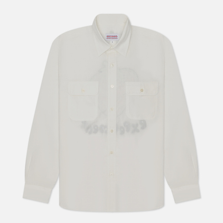 фото Мужская рубашка uniform experiment insane dungaree, цвет белый, размер s