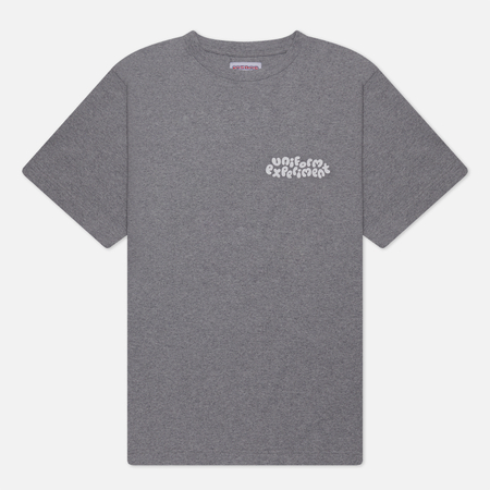 фото Мужская футболка uniform experiment insane monochrome wide turtle, цвет серый, размер s